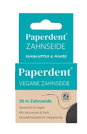 PAPERDENT Zahnseide Eukalyptus Minze vegan gew.30m PAPERDENT Zahnseide Eukalyptus Minze vegan gew.30m